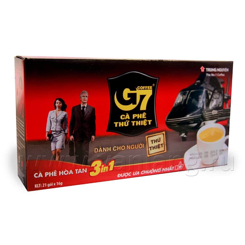 Trung Nguyen - G7 coffee (3в1) 21 пак.