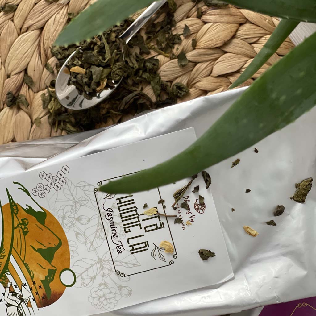 PHUONG Vy - Чай зеленый неферментированый с жасмином, 200 гр._3