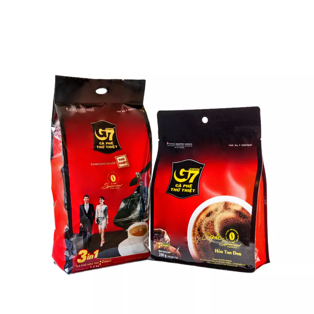 Набор Кофе растворимый Trung Nguyen G7 Pure Black №100, G7 3 в 1 (100 шт.)