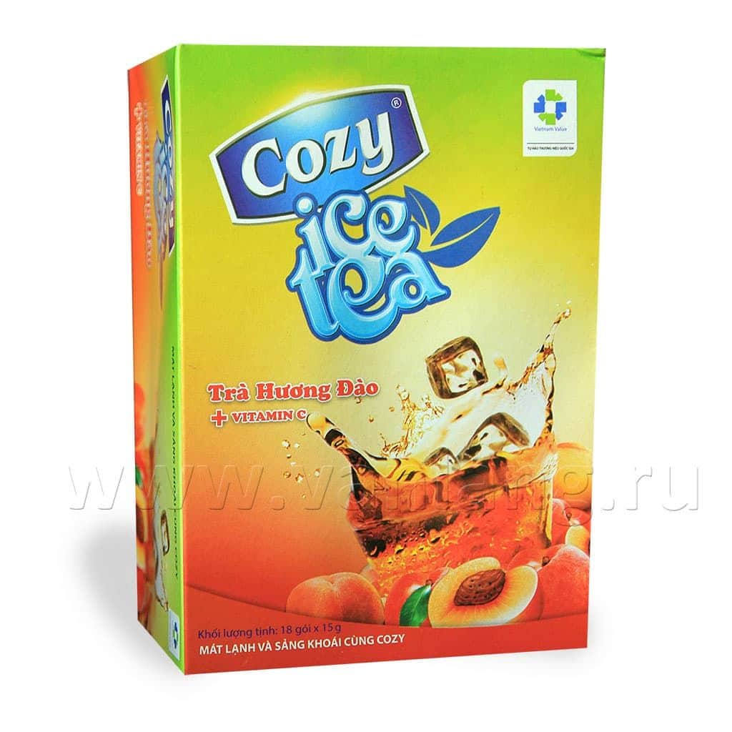 Cozy - Чайный напиток холодный - Персик 18 пак._3