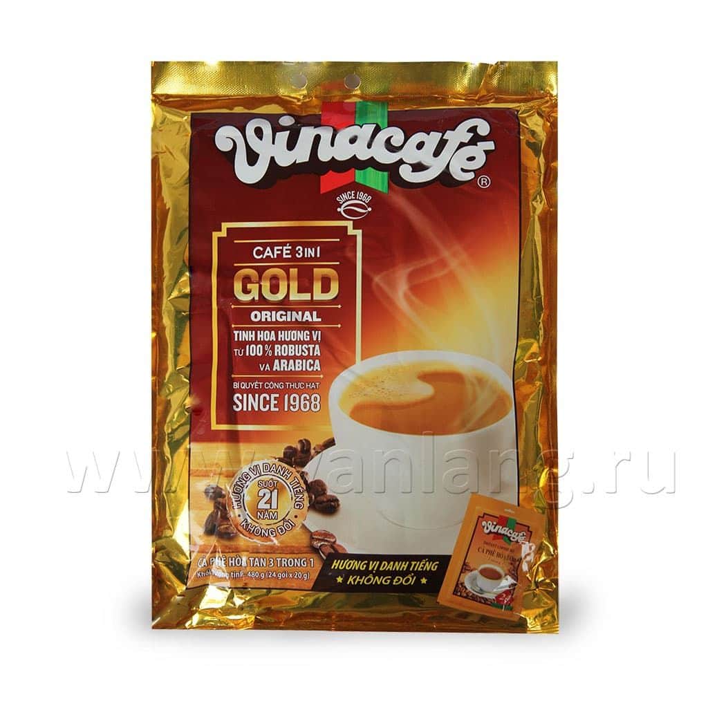 VinaCafe - GOLD 3в1 24 пак.