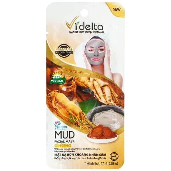 Videlta - Грязевая маска с женьшенем 1 саше17мл
