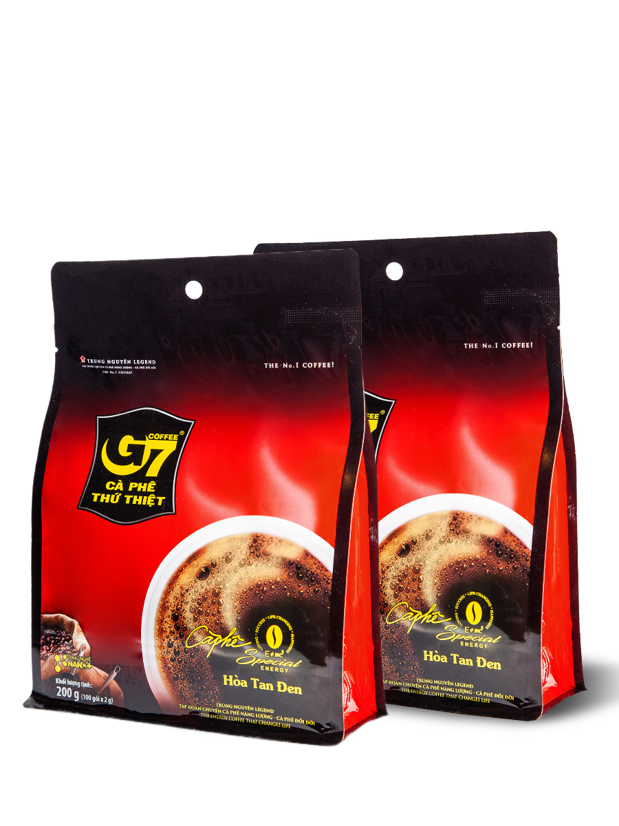 Кофе растворимый Trung Nguyen G7 Pure Black 2 упаковки №100
