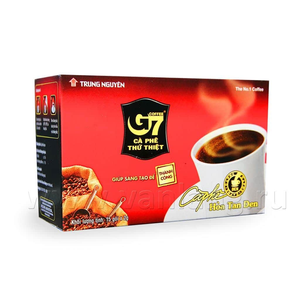 Trung Nguyen - G7 Black coffee 15 пак.