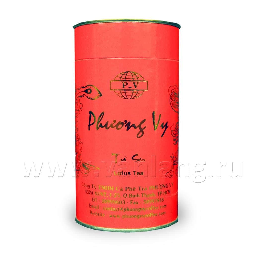 PHUONG Vy - Чай зеленый с лотосом (Tra Sen) 150г