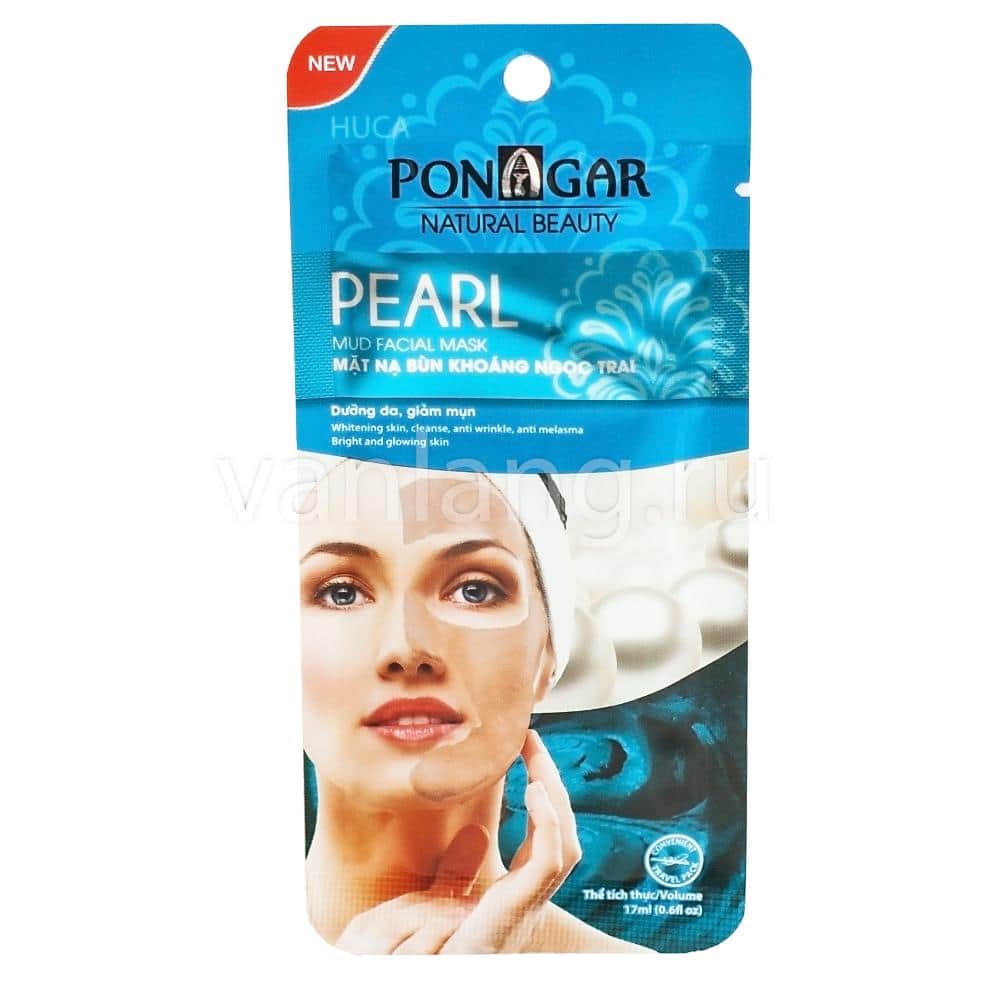 Ponagar - Грязевая маска с жемчужной пудрой 1 саше 17мл