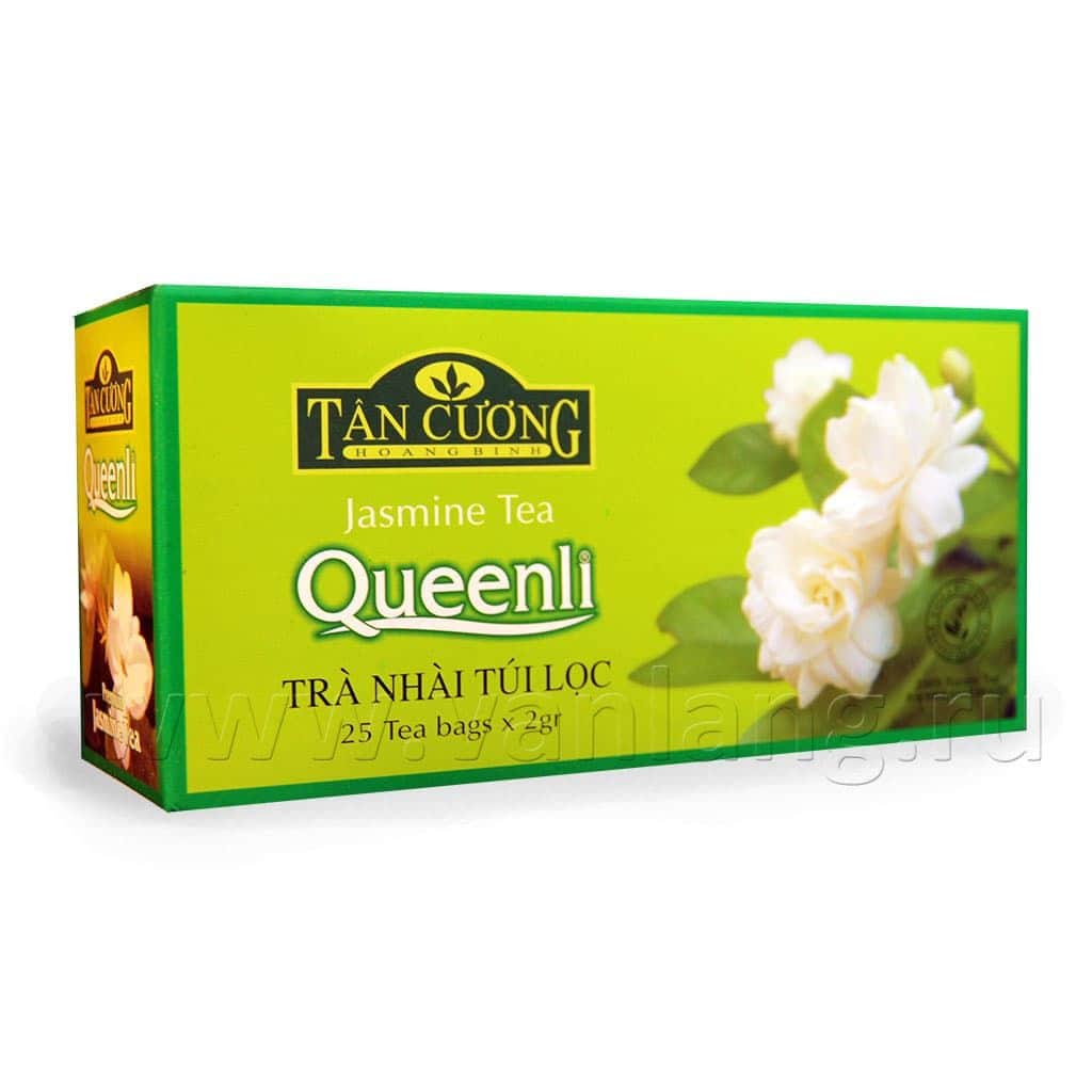 TAN CUONG - Зеленый пакетированный чай с жасмином 25 пак._2