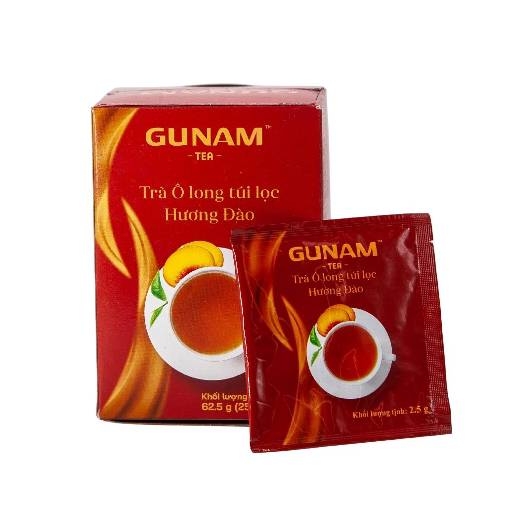 Чай GUNAM - Улун с персиком (25 пак. по 2.5 г)