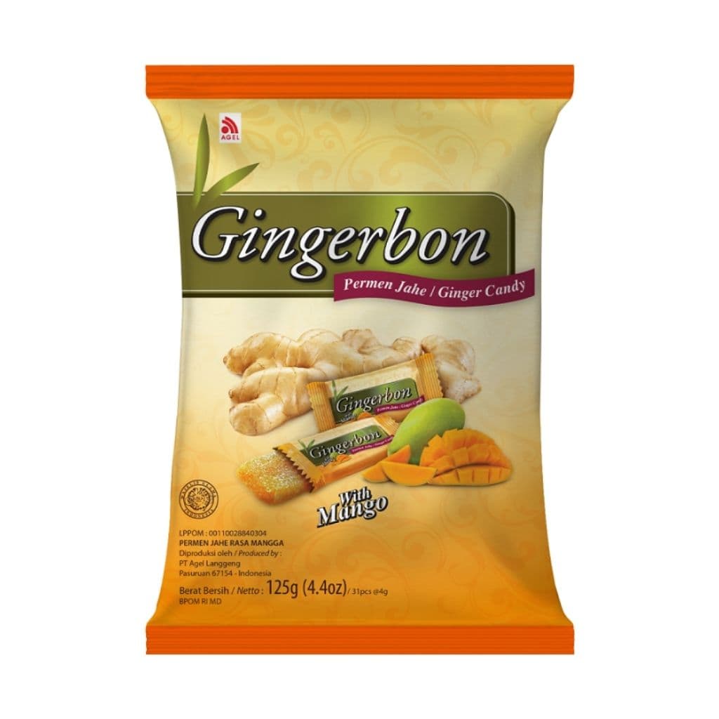 GINGERBON Имбирные конфеты с манго, 125 г
