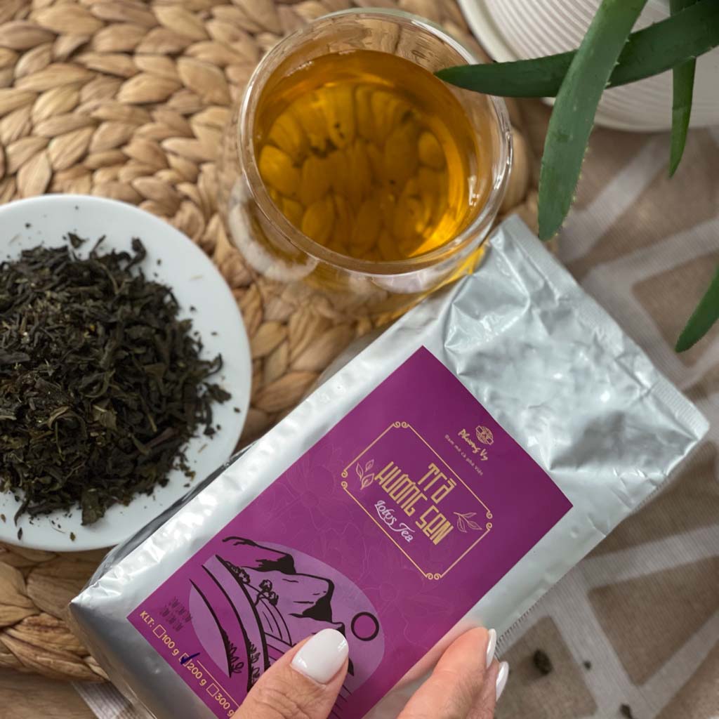 PHUONG Vy - Чай зеленый неферментированый с лотосом 200г_4