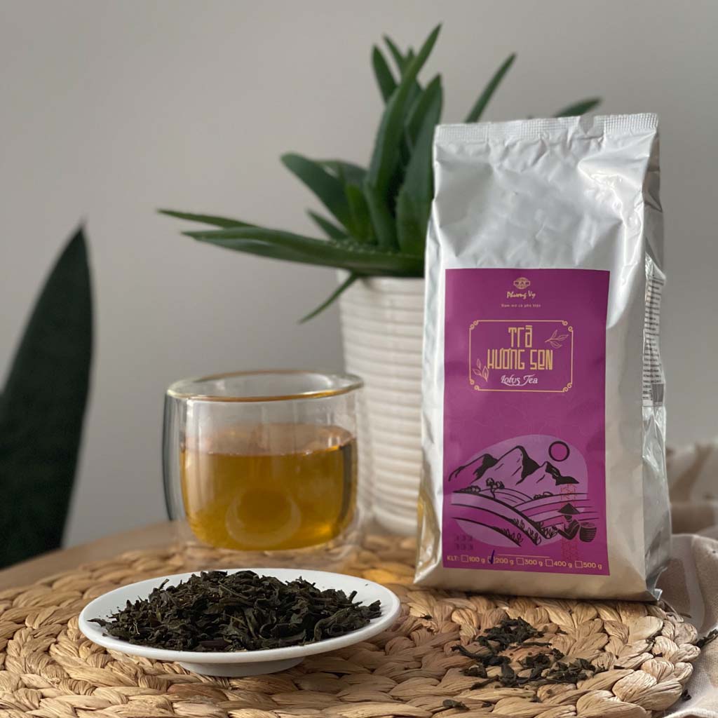 PHUONG Vy - Чай зеленый неферментированый с лотосом 200г_3