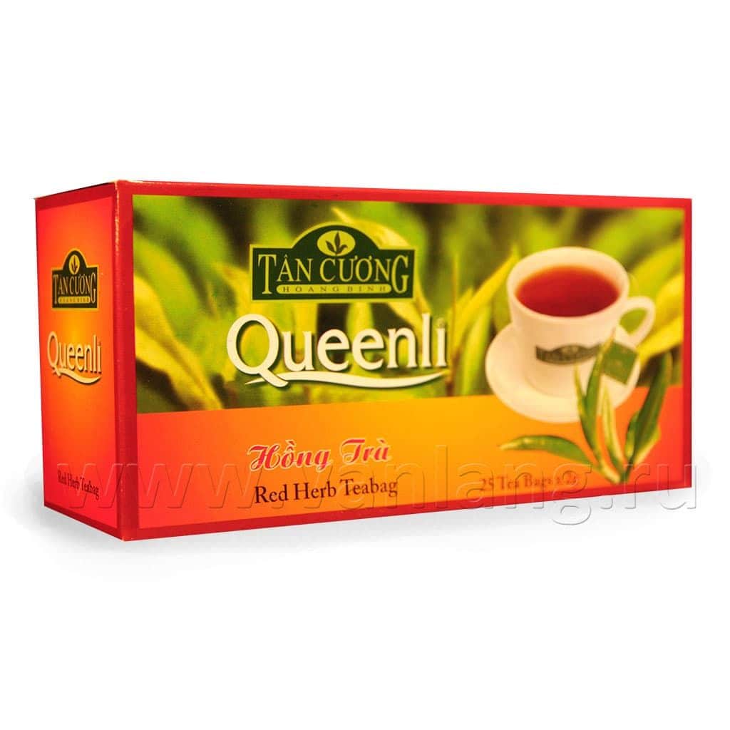 TAN CUONG  - Чай черный пакетированный Queenli Red Herb 25 пак._3